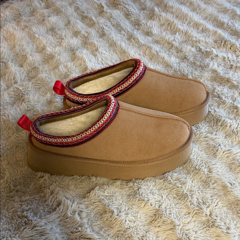 Cozy Tan Slip-On Women's Shoes